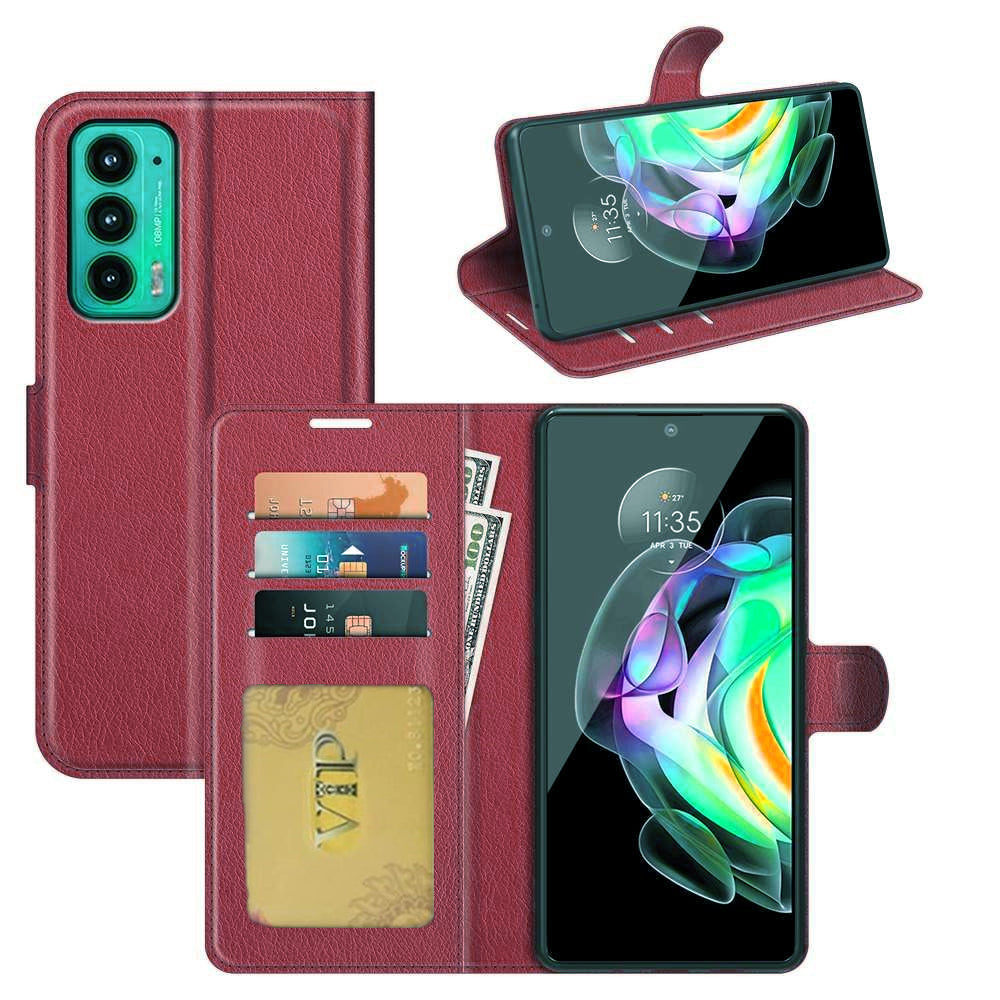 Leather Folio Wallet Case for Motorola Moto Edge (2021) Leather Folio Wallet Case for Motorola Moto Edge (2021)